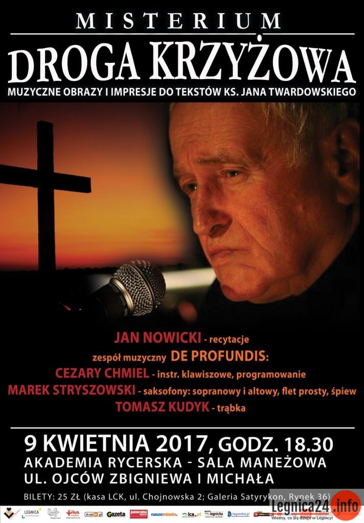 Jan Nowicki znowu w Legnicy. Tym razem z misterium "Droga Krzyżowa - muzyczne obrazy i impresje"
