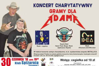 Gramy dla Adama! Zapraszamy na koncert dla chorego sportowca