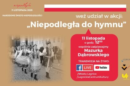 11 listopada weź udział w akcji "Niepodległa do hymnu"