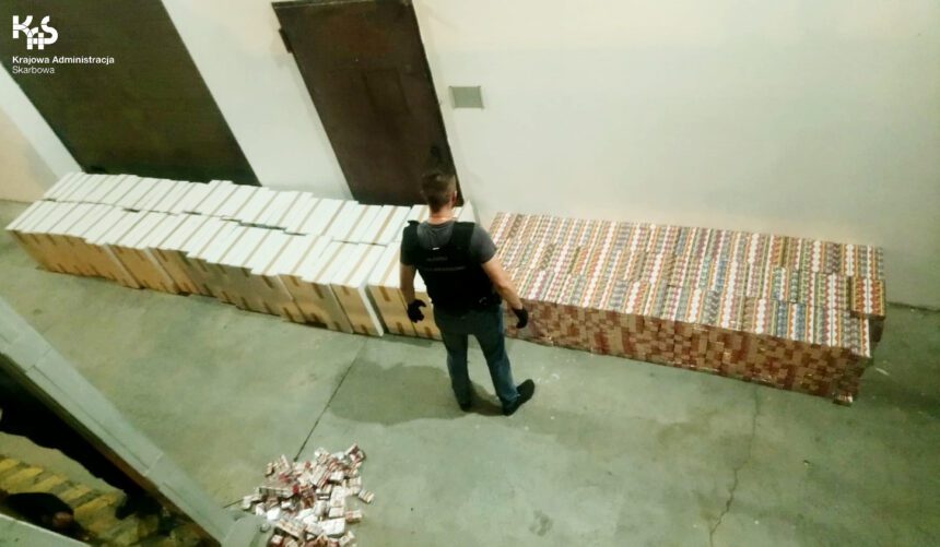 Przemytnik z Ukrainy złapany na A4. Wiózł ponad pół miliona sztuk papierosów