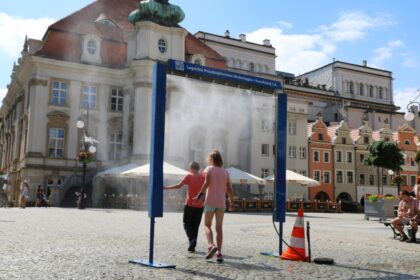 Kurtyny wodne z legnickich wodociągów ochłodzą nas podczas upałów