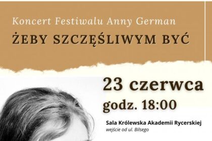 "Żeby szczęśliwym być". Koncert festiwalu Anny German w Legnicy