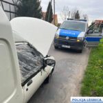 Nietrzeźwy kierowca holował auto bez przedniej opony