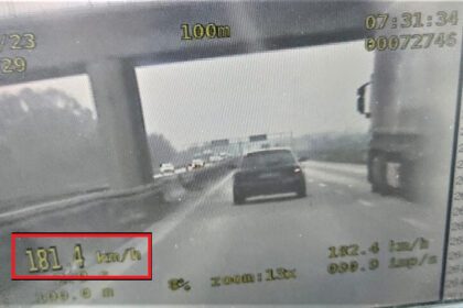 Nieodpowiedzialny kierowca na A4. Przekroczył prędkość o 71 km/h