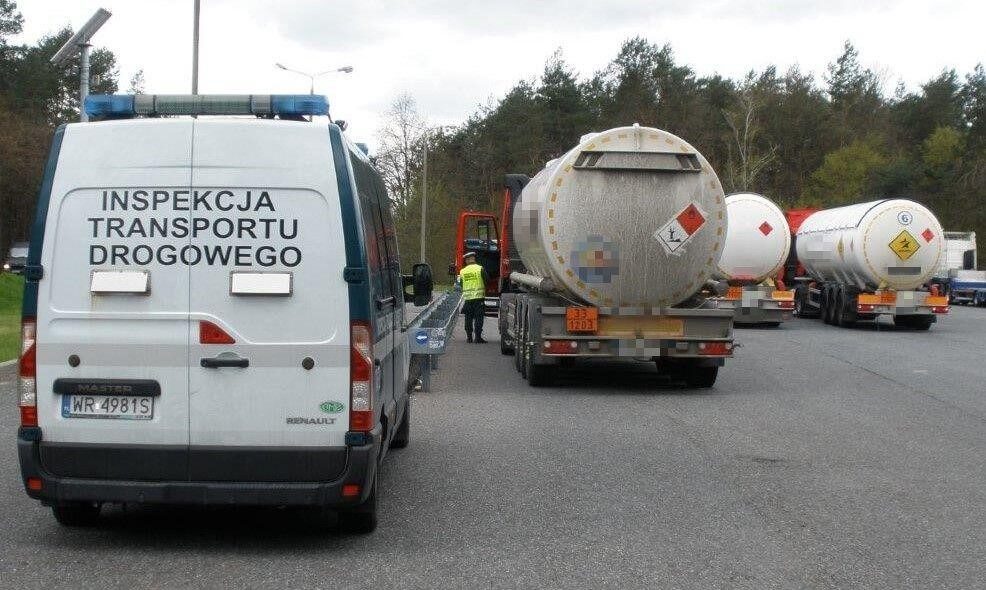 ITD kontrolowała przewóz towarów niebezpiecznych na A4