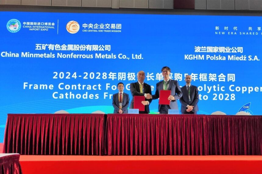 KGHM przedłużyło umowę z China Minmetals