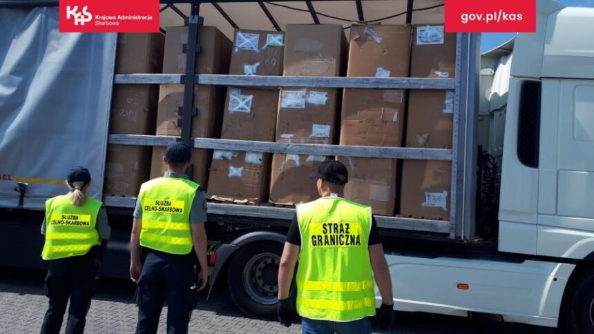 Służby wykryły i udaremniły przemyt prawie 8 ton tytoniu