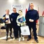 13-letnia bohaterka z wizytą w legnickiej komendzie policji