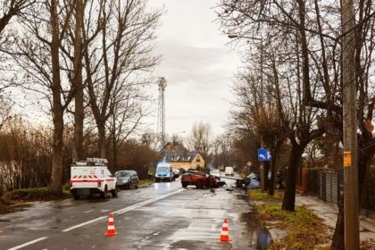 Pijany kierowca spowodował wypadek na ul. Zamiejskiej