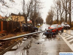 Pijany kierowca spowodował wypadek na ul. Zamiejskiej