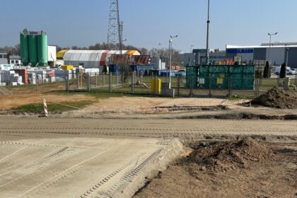 Trwa budowa ronda turbinowego na ul. Jaworzyńskiej