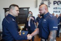 mł. asp. Paweł Dominiak z Wydziału Ruchu Drogowego KMP Legnica