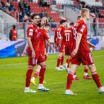 Asier Cordoba po strzeleniu gola Wieczystej Kraków