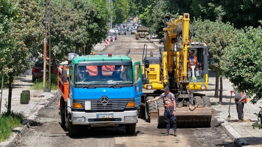 Rozpoczęły się prace budowlane na ulicy Pancernej w Legnicy