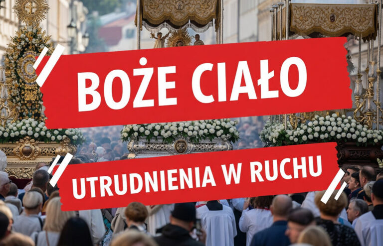 Boże Ciało sparaliżuje trasy w Legnicy. Sprawdź, jak ominąć korki w czwartek