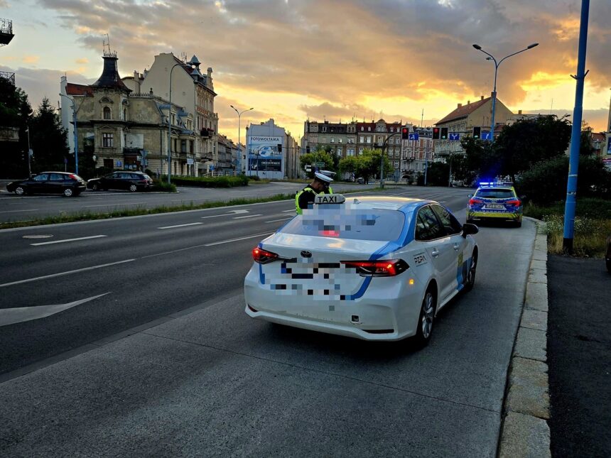 Policyjna akcja TAXI na ulicach Legnicy